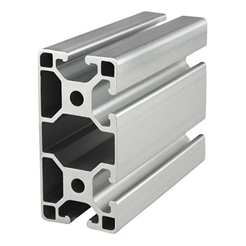 40mm X 80mm Lite T-Slotted Profile - Four Adjacent Open T-Slots (40-4084-Lite)