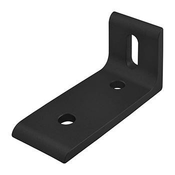 40 Series 3 Hole - Slotted Inside Corner Bracket (40-4280-Black)