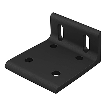 40 Series 6 Hole - Wide 2x4 Slotted Inside Corner Bracket (40-4285-Black)