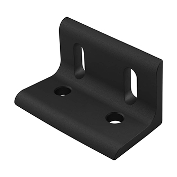 40 Series 4 Hole - Wide Slotted Inside Corner Bracket (40-4290-Black)