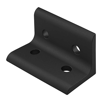 40 Series 4 Hole - Wide Inside Corner Bracket (40-4303-Black)