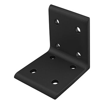 40 Series 8 Hole - Inside Corner Bracket (40-4304-Black)