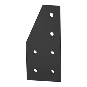 40 Series 6 Hole - 90 Degree Angled Stacked Flat Plate (40-4320-Black)