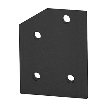 40 Series 4 Hole - 30 Degree Angled Flat Plate (40-4331-Black)