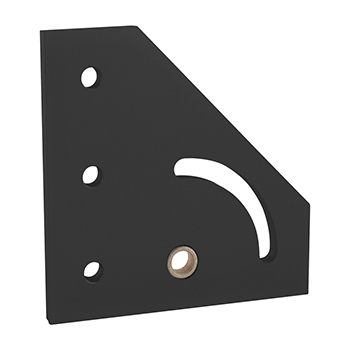 40 Series 90 Degree Right Hand Pivot Bracket Plate (40-4337-Black)