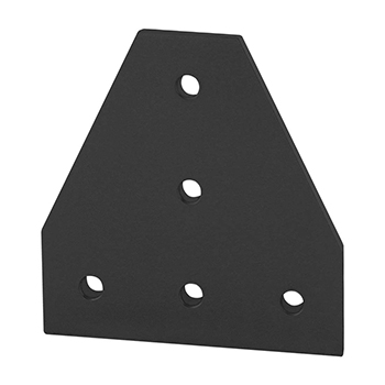 40 Series 5 Hole - Tee Flat Plate (40-4340-Black)