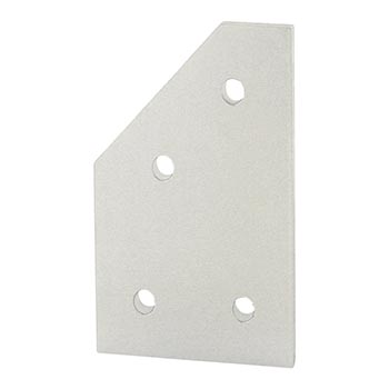 40 Series 4 Hole - 45 Degree Angled Flat Plate (40-4346)