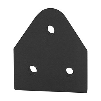 40 Series 3 Hole - Triangular Pivot Plate (40-4372-Black)