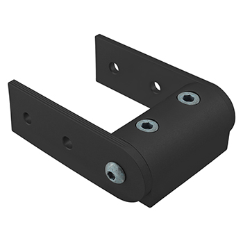 40 Series Universal Standard Structural Pivot Assembly with Dual Straight Arms (40-4395-Black)