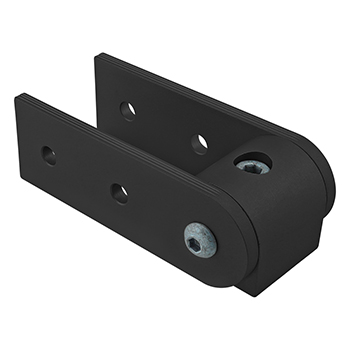 40 Series 90 Degree Standard Structural Pivot Assembly with Dual Straight Arms (40-4398-Black)