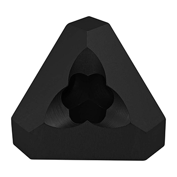 40 Series 3 Way - Triangular Corner Connector (40-4441-Black)