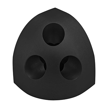 40 Series 3 Way - Rounded Corner Connector (40-4443-Black)