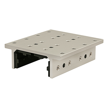 40 Series 4 Slot Mount - Double Flange Long Standard Linear Bearing with Brake Holes (40-6524)