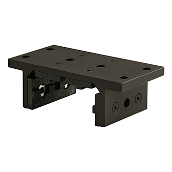 40 Series 4 Slot Mount - Double Flange Short High-Cycle Linear Bearing with Brake Holes (40-6533-Black)