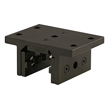 40 Series 3 Slot Mount - Double Flange Short High-Cycle Linear Bearing with Brake Holes (40-6535-Black)