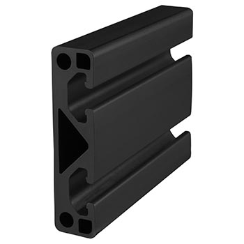 80mm X 20mm T-Slotted Profile - Two Adjacent Open T-Slots (40-8020-Black-FB)