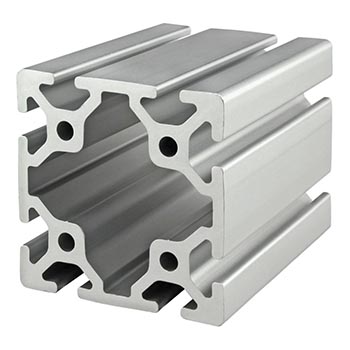 80mm X 80mm T-Slotted Profile - Eight Open T-Slots (40-8080)