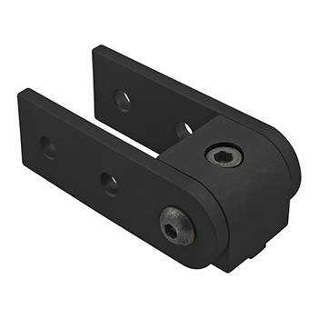 10 Series 0 Degree Right Angle Structural Pivot Assembly with Dual Straight Arms (4004-Black)