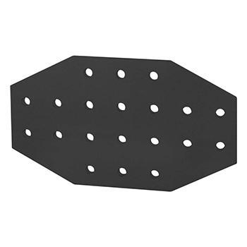 10 Series 20 Hole - Cross Flat Plate (4023-Black)