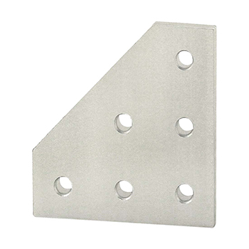 10 Series 6 Hole - 90 Degree Angled Squared Flat Plate (4061)