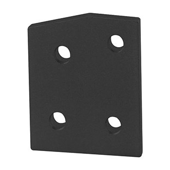 10 Series 4 Hole - 15 Degree Angled Flat Plate (4110-Black)