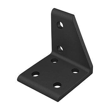 10 Series 6 Hole - Left Aligned Inside Corner Bracket (4122-Black)