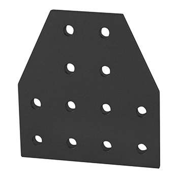 10 Series 12 Hole - Tee Flat Plate (4125-Black)