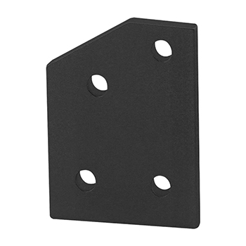 10 Series 4 Hole - 30 Degree Angled Flat Plate (4143-Black)