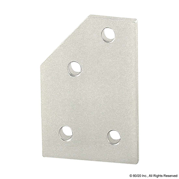 10 Series 4 Hole - 45 Degree Angled Flat Plate (4145)