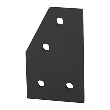 10 Series 4 Hole - 60 Degree Angled Flat Plate (4164-Black)