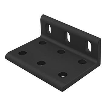 10 Series 9 Hole - Wide Slotted Inside Corner Bracket (4251-Black)