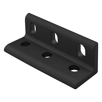 10 Series 6 Hole - Wide Slotted Inside Corner Bracket (4266-Black)