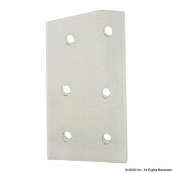 15 Series 6 Hole - 15 Degree Angled Flat Plate (4315)