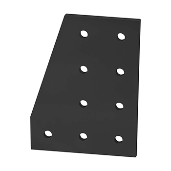 15 Series 9 Hole - 90 Degree Angled Flat Plate (4326-Black)