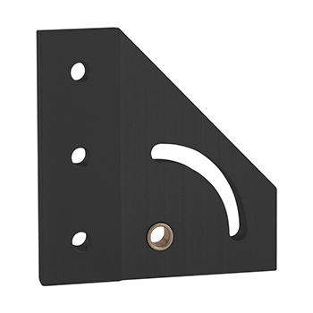 15 Series 90 Degree Left Hand Pivot Bracket Plate (4333-Black)