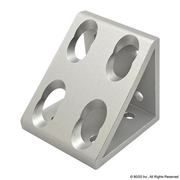 15 Series 8 Hole - Gusseted Inside Corner Bracket (4338)