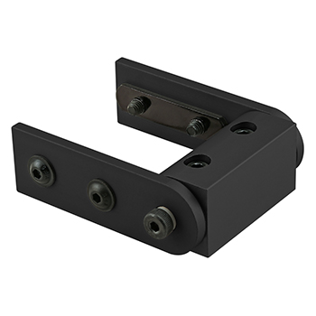 15 Series Right Angle Universal Dynamic Pivot Assembly with Dual Straight Arms (4430-Black)