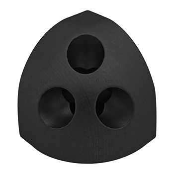 15 Series 3 Way - Rounded Corner Connector (4441-Black)