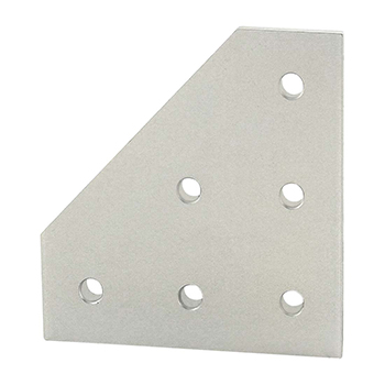 15 Series 6 Hole - 90 Degree Angled Squared Flat Plate (4461)