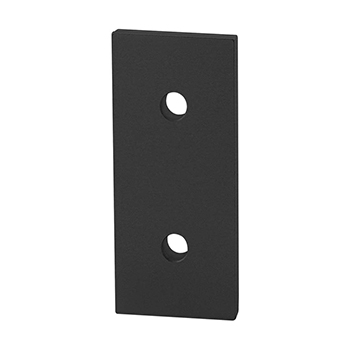 45 Series 2 Hole - Straight Flat Plate (45-4307-Black)