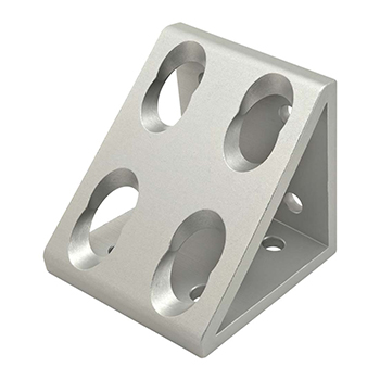 45 Series 8 Hole - Gusseted Inside Corner Bracket (45-4338)