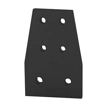 10 to 15 Series 6 Hole - Rectangular Transition Flat Plate Small Series Primary (4519-Black)