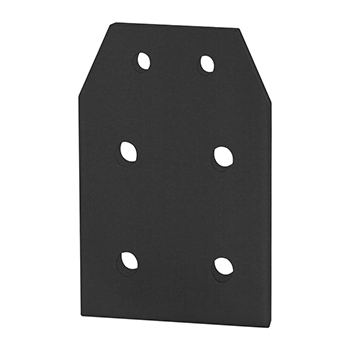 10 to 15 Series 6 Hole - Rectangular Transition Flat Plate Large Series Primary (4520-Black)