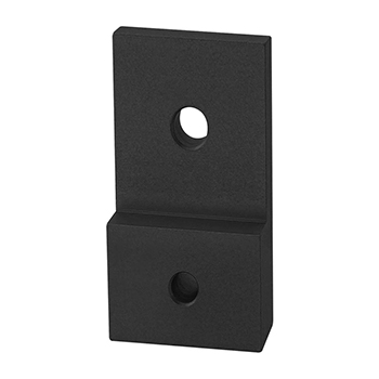 10 to 15 Series 2 Hole - Straight Transition Flat Plate with Flush Offset (4521-Black)