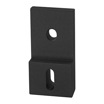 10 to 15 Series 2 Hole - Straight Slotted Transition Flat Plate with Flush Offset (4522-Black)