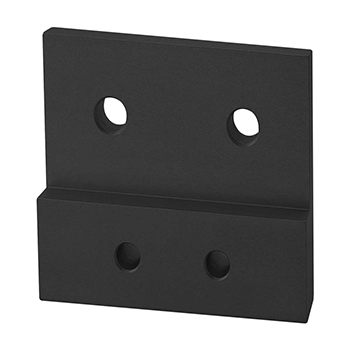 10 to 15 Series 4 Hole - Rectangular Transition Flat Plate with Flush Offset (4523-Black)