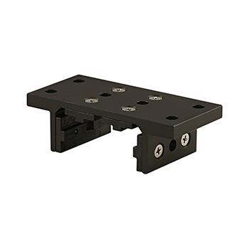 10 Series 4 Slot Mount - Double Flange Short Standard Linear Bearing with Brake Holes (6423-Black)