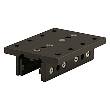 10 Series 3 Slot Mount - Double Flange Long Standard Linear Bearing with Brake Holes (6426-Black)