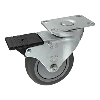 Flanged Mount Swivel Caster: 101.60mm (65-2321)