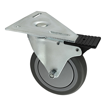 30, 40 & 45 Series Triangular Top Plate Caster: 117.48mm Swivel Radius (65-2338)